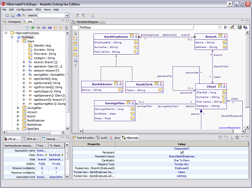 Modelio Hibernate Designer