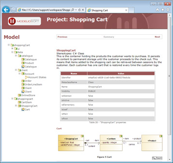 Documentation Web navigable