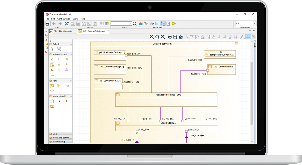 screen modelio sa sysml