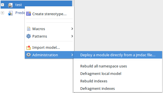 Debugging code fixing deploy module command