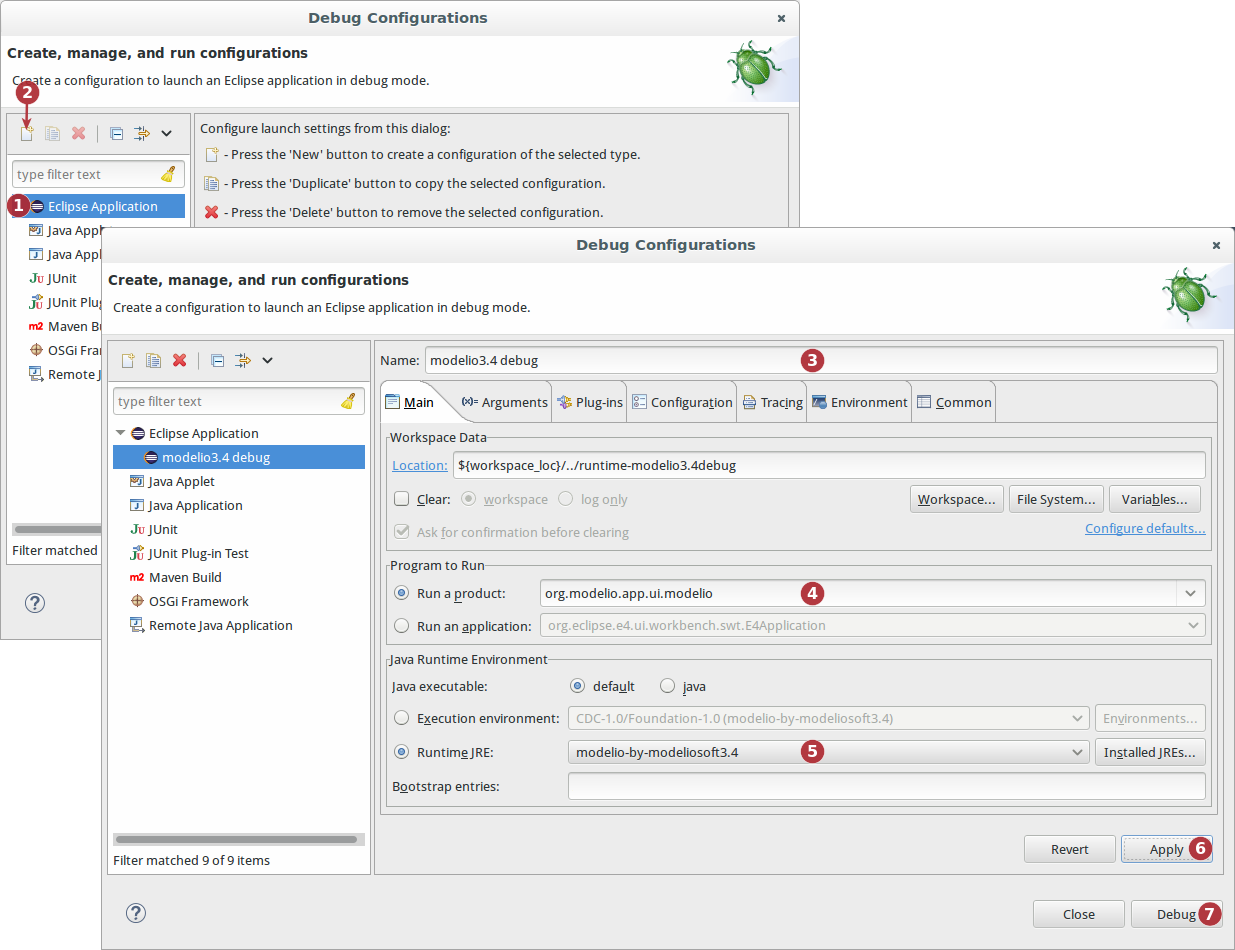 Debugging debug configuration debug configuration