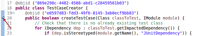 Debugging debug module createTestCase breakpoint
