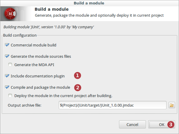 Usermanual writing Build module