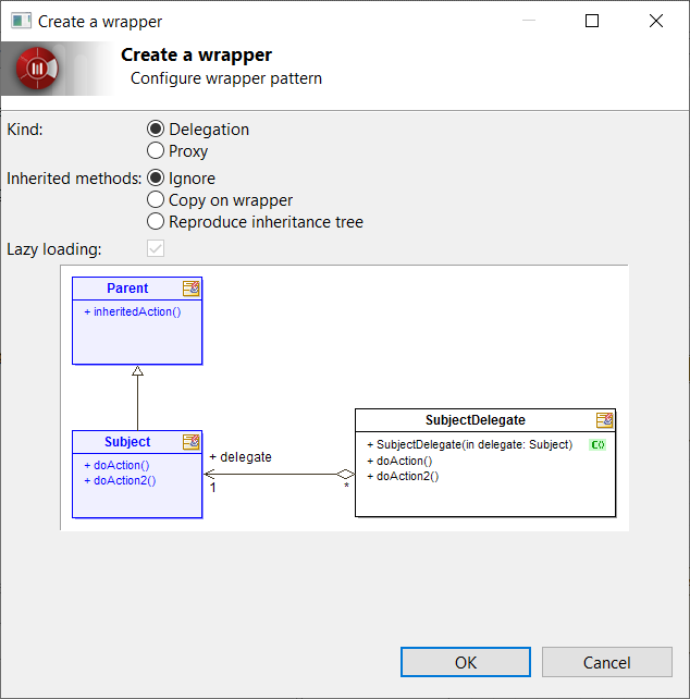 Delegate Pattern Dialog - Create