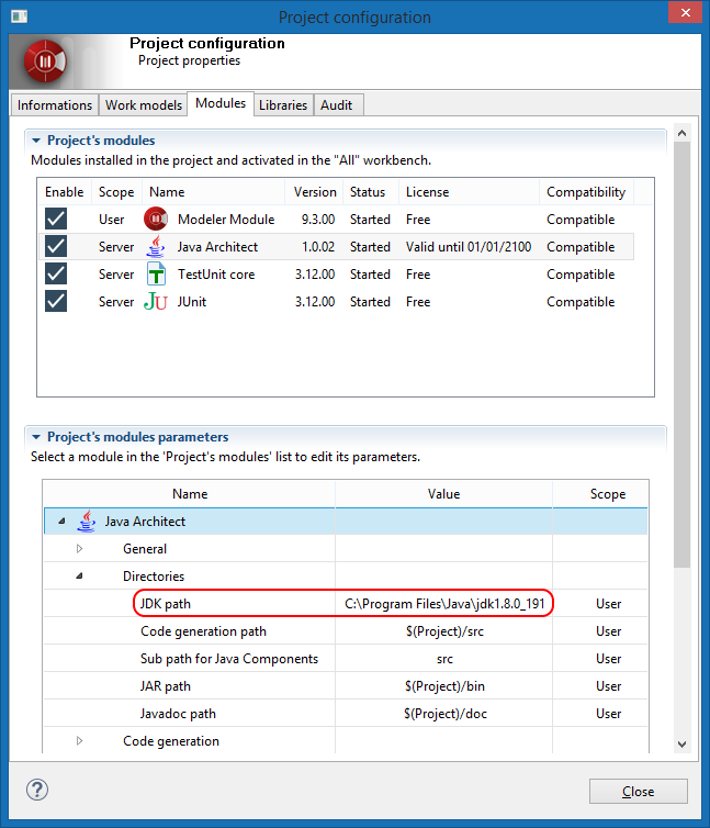 jdk path 8